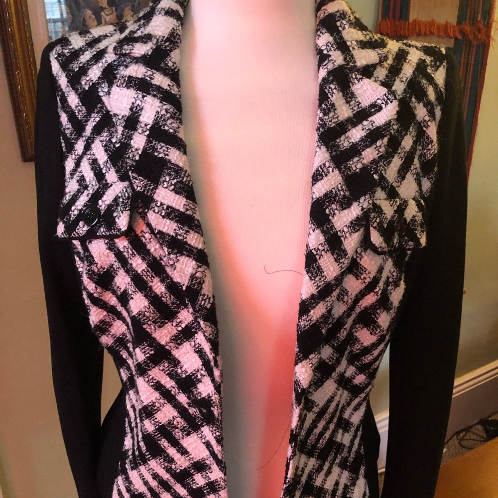 White House Black Market Plaid Blazer